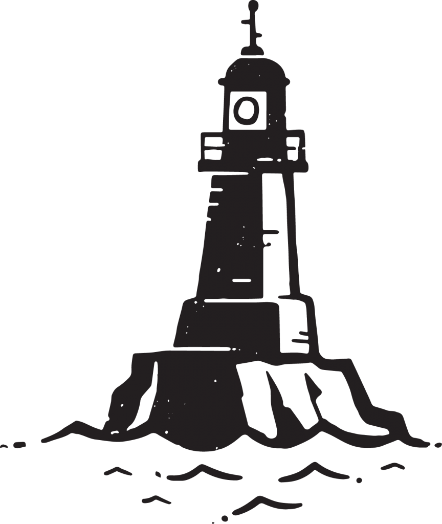 A lighthouse icon